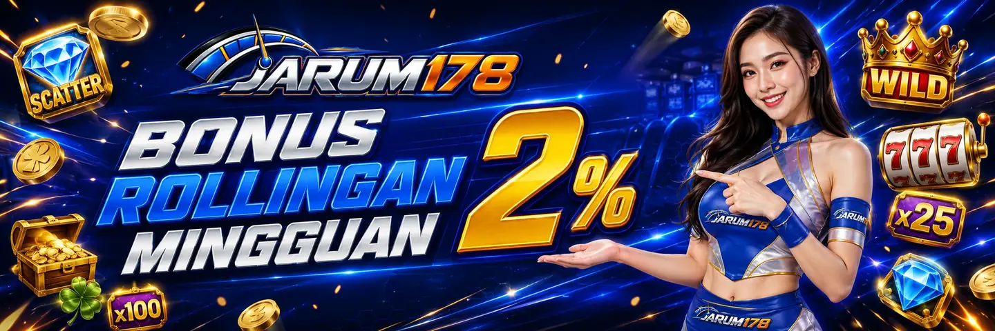 Banner bonus rollingan mingguan 2 persen